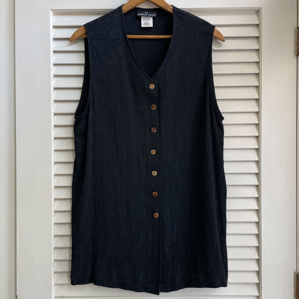 Carole Little Sleeveless Shirt, Size 12